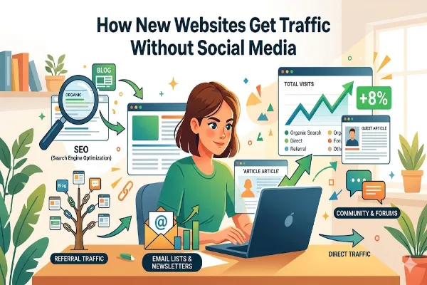 How New Websites Get Traffic Without Social Media